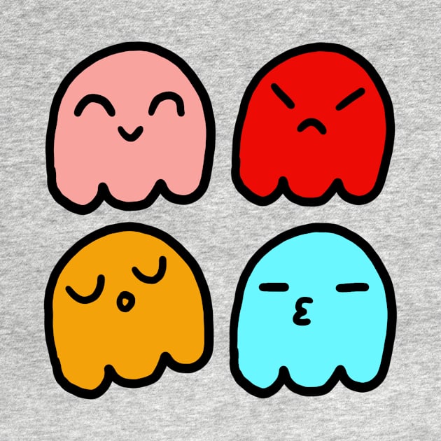 Pacman Ghosts by mayying